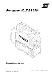 ESAB Renegade VOLT ES 200i Instrucciones De Uso