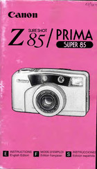 Canon SURE SHOT Z85 Instrucciones