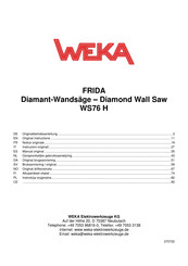 Weka FRIDA WS76 H Manual Original