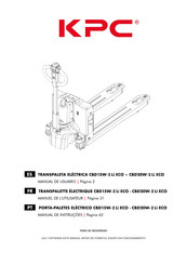 KPC CBD20W-IILi ECO Manual De Usuario