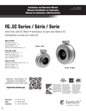 SystemAir Fantech FG EC Serie Manual De Instalación Y Mantenimiento