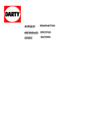 Remington PRO-Air Turbo D5222DS Manual De Instrucciones