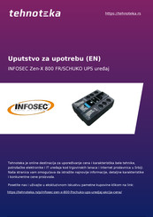 INFOSEC UPS SYSTEM ZEN-X 600 Guía De Usuario