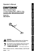 Craftsman BRUSHWACKER 358.742470 Manual Del Operador