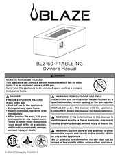 BLAZE BLZ-60-FTABLE-NG Instrucciones De Ensamblaje