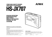 Aiwa HS-JX707 Manual De Instrucciones