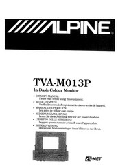 Alpine TVA-M0O13P Manual De Operación