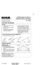 Kohler K-1243 Instrucciones De Instalación