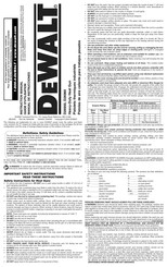 DeWalt D26960 Manual De Instrucciones