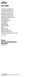 Braun CA-4000 Manual De Instrucciones