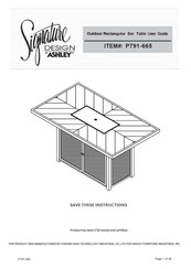 Signature Design by Ashley P791-665 Instrucciones De Montaje