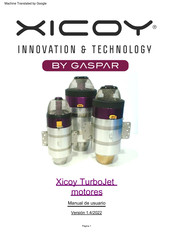 Gaspar xicoy TurboJet X85 Manual De Usuario