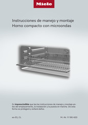 Miele H 7240 BM Instrucciones De Manejo Y Montaje