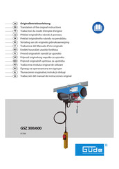 Gude 01708 Traduccion Del Manual De Instrucciones Originale