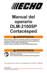 Echo DLM-2100SP Manual Del Operario