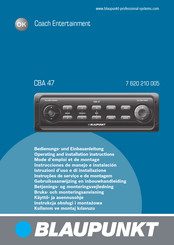 Blaupunkt CBA 47 Instrucciones De Manejo E Instalación