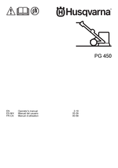 Husqvarna PG450 Manual Del Usuario