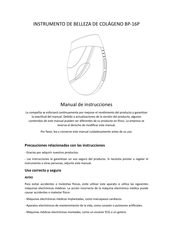 Global Sources BP-16P Manual De Instrucciones