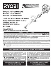 Ryobi RY34006 Manual Del Operador