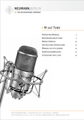 Neumann.Berlin M 147 Tube Instruciones De Operacion