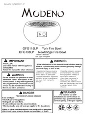 MODENO OFG138LP Manual De Instrucciones