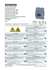 Siemens 3KD0 32-2LG20-3 Serie Instructivo