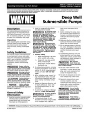 Wayne T75S10-4 Manual De Instrucciones