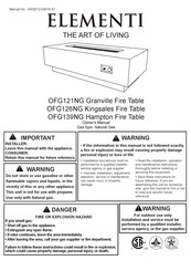 ELEMENTI OFG139NG Manual De Instrucciones