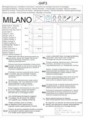 LC MILANO 04P3 Serie Instrucciones De Montaje