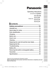 Panasonic ES-EL8A-P503 Instrucciones De Funcionamiento