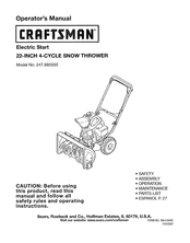 Craftsman 247.885550 Manual De Instrucciones