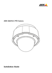 Axis Communications Q6078-E PTZ Manual De Instrucciones