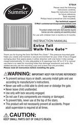 Summer Walk-Thru Gate 07064 Manual De Instrucciones