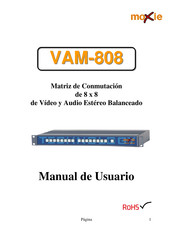 Moxie VAM-808 Manual De Usuario