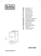 Black and Decker BXCO1350E Instrucciones De Uso