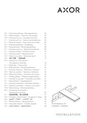 Axor MyEdition 221 47082 Serie Modo De Empleo/Instrucciones De Montaje