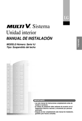 LG MULTI V VJ Serie Manual De Instalación