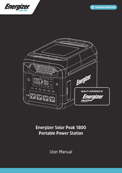 Energizer Solar Peak 1800 Manual Del Usuario