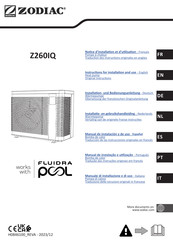 Zodiac FLUIDRA POOL Z260iQ Manual De Instalación Y De Uso