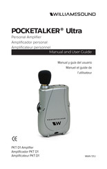 Williams Sound POCKETALKER Ultra Manual Y Guia Del Usuario