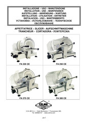 CELME FA 250 CE Instalación, Uso, Mantenimiento
