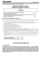 Sharp NU-JC430B Manual De Instalación