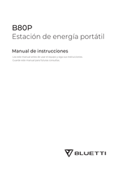 Bluetti B80P Manual De Instrucciones