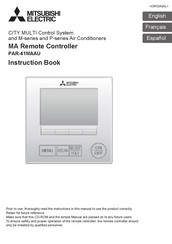 Mitsubishi Electric PAR-41MAAU Libro De Instrucciones