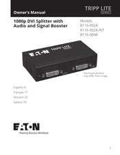 Eaton TRIPP LITE B116-002A-INT Manual Del Propietário