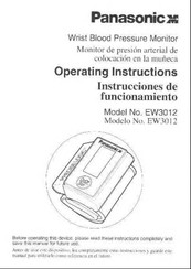 Panasonic EW3012 Instrucciones De Funcionamiento