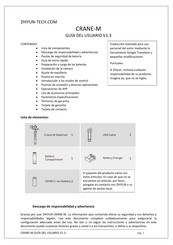 Zhiyun CRANE-M Guia Del Usuario