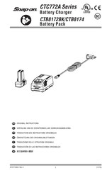 Snap-On CTC772A Serie Traducción De Las Instrucciones Originales