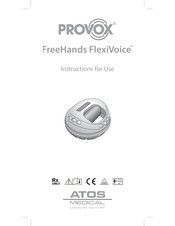 Atos Medical PROVOX FreeHands FlexiVoice Instrucciones De Uso