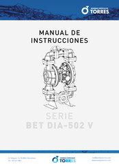 Bombas Especiales Torres BET DIA-502 V Serie Manual De Instrucciones